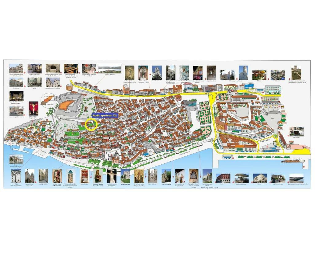 Appartamento Sibenik Gorica Studio Apartman 5Xl Esterno foto